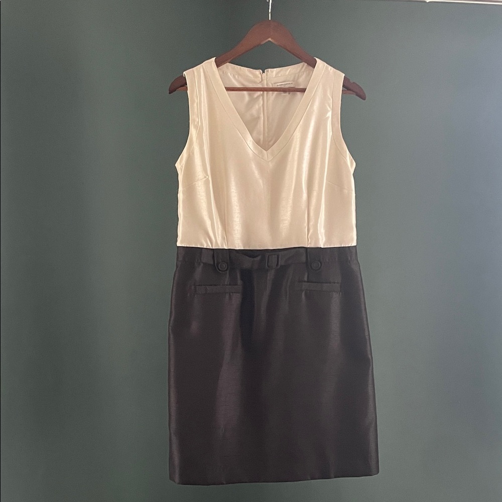 Banana Republic Black and Cream Dress